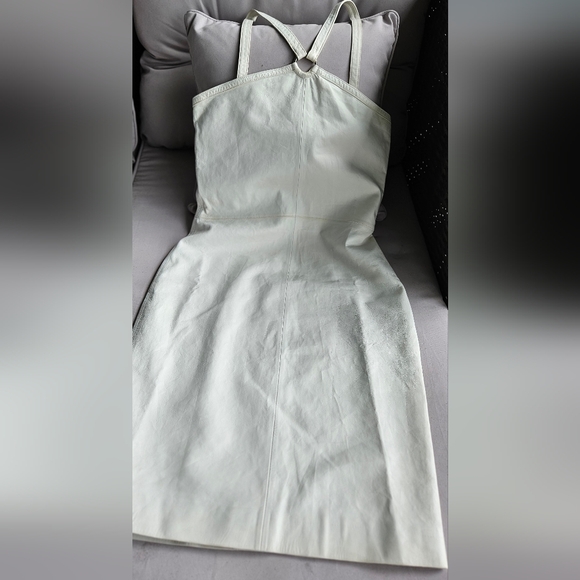 LOEWE WHITE DRESS Napa Plongé Lamb Leather - Picture 6 of 17